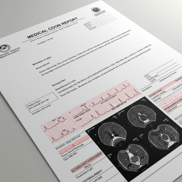 Structure type d’un rapport neurologique en anglais professionnel