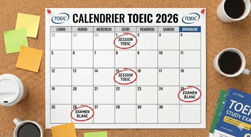Calendrier TOEIC 2026